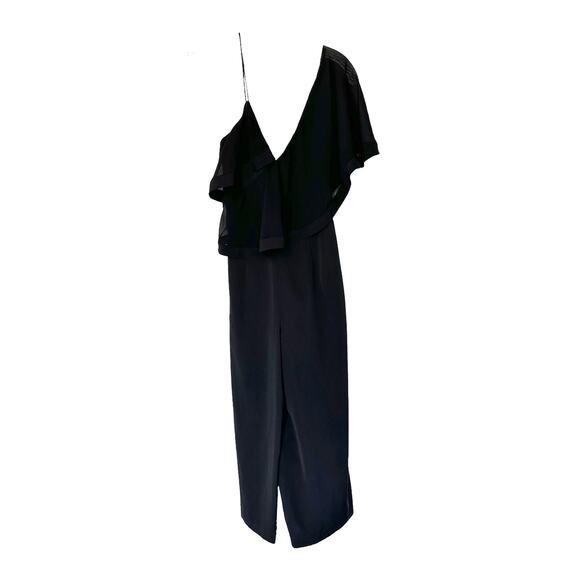 Keepsake The Label No Love One Shoulder Cropped Wide Leg Jumpsuit Size Small - Picture 2 of 10